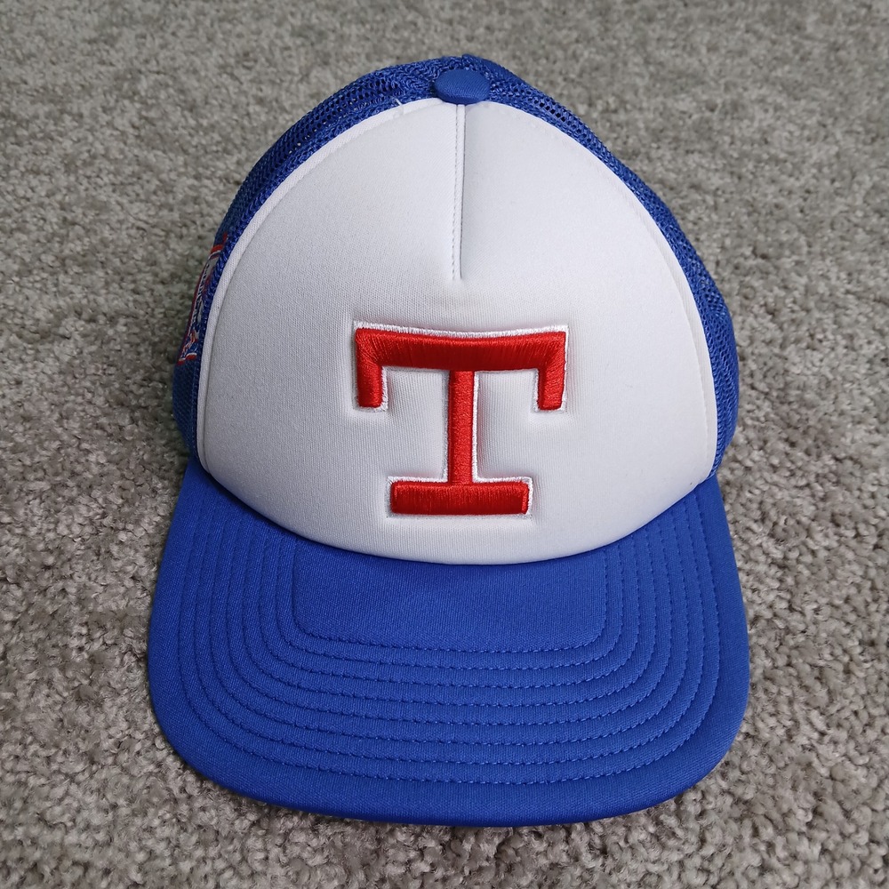 Mitchell & Ness Texas Rangers 1993 Cooperstown Trucker Hat Blue White SH23535